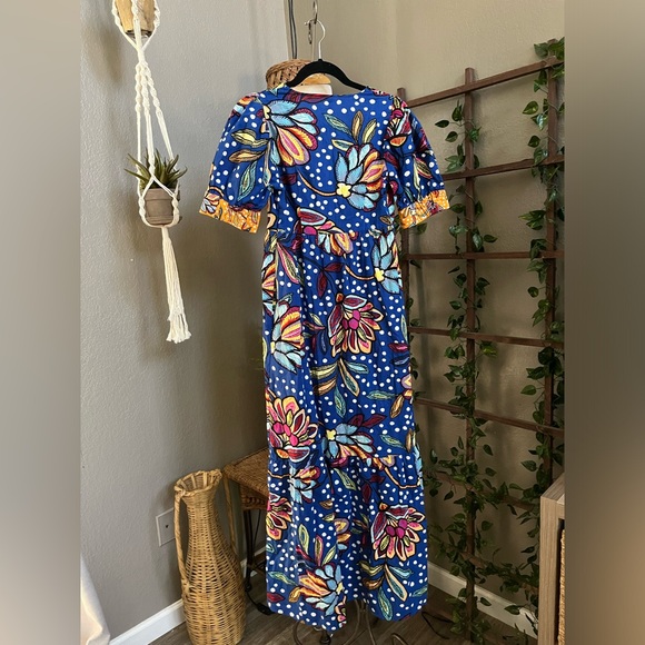 Tabitha Brown for Target Mixed Floral/Polka Dot Print Puff Sleeve Dress - Picture 11 of 14